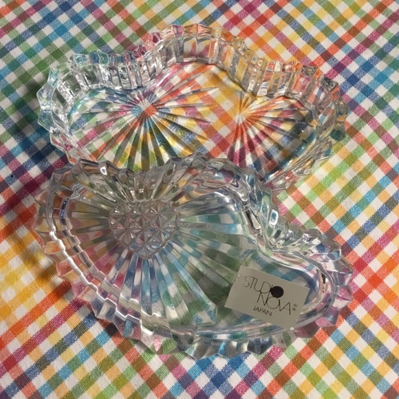 Vintage Studio Nova Crystal Covered "Heart to Heart" Jewelry Box Japan NIB - Picture 4 of 7